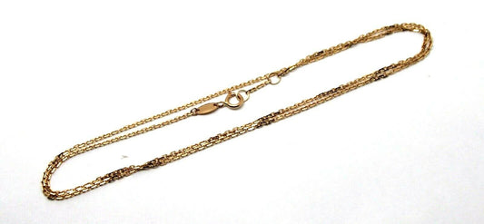 Genuine 750 18k 18ct Rose Gold Box Chain 44cm 2.71g