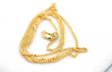 Genuine 9ct Yellow Gold Curb Necklace / Chain 2.7gms 45cm *Free express post