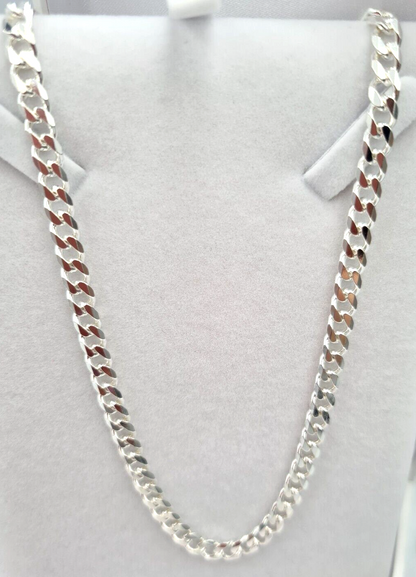 Genuine 925 Sterling Silver Kerb Curb Link Chain 31 grams 55cm