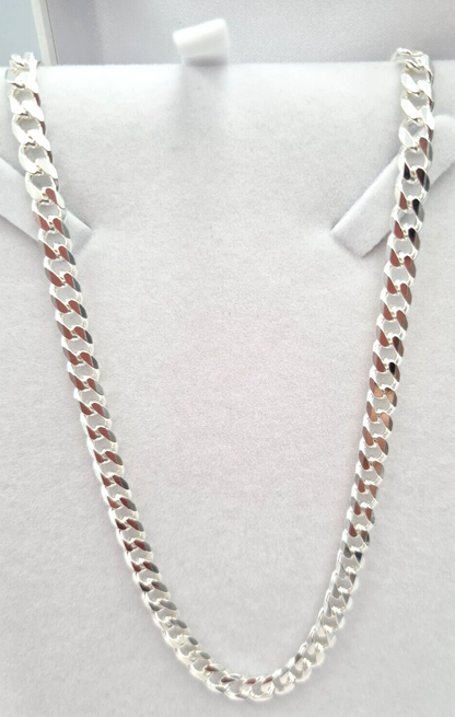 Genuine 925 Sterling Silver Kerb Curb Link Chain 31 grams 55cm