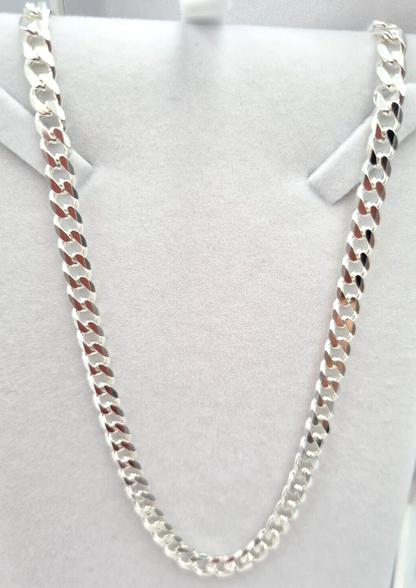 Genuine 925 Sterling Silver Kerb Curb Link Chain 31 grams 55cm