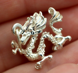 Genuine Sterling Silver 925 Large Chinese Dragon Charm / Pendant