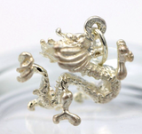 Genuine Sterling Silver 925 Large Chinese Dragon Charm / Pendant