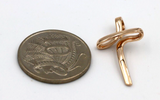Kaedesigns New Small / Medium Modern 9ct 375 Yellow, Rose or White Gold Cross Crucifix Pendant