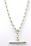 Genuine Sterling Silver 925 Antique Oval Belcher Link FOB Chain Necklace - Free post
