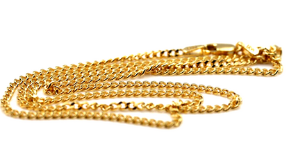 Genuine 9ct Yellow Gold Curb Necklace / Chain 4.9 grams 45cm