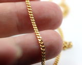 Genuine 9ct Yellow Gold Curb Necklace / Chain 4.9 grams 45cm