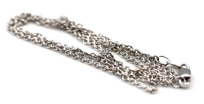 Genuine 9ct White Gold Belcher / Cable Chain 3.1 Grams 50cm