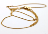 18ct Yellow Gold Thin Kerb Curb Chain Necklace 2.4g 50cm*Free Express Post In Oz