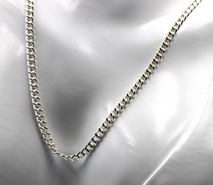 Sterling Silver 925 4mm Round Kerb Curb Chain Chain Necklace 55cm 25.2 grams