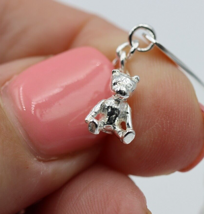 Genuine 925 Sterling Silver Teddy ID Baby Bracelet - Free engraving