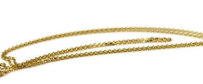 Genuine 14ct Yellow Gold Thin Cable Chain Necklace 1.7grams 50cm- Free post