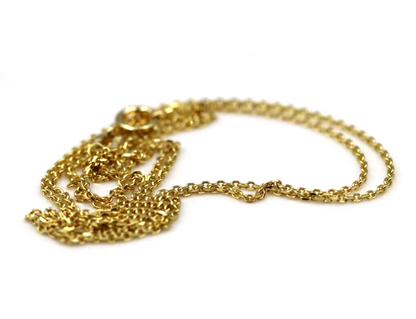 Genuine 14ct Yellow Gold Thin Cable Chain Necklace 1.7grams 50cm- Free post