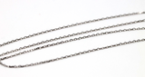 Genuine 14ct White Gold Thin Cable Chain Necklace 1.1grams 45cm- Free post