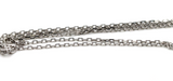 Genuine 14ct White Gold Thin Cable Chain Necklace 1.9grams 45cm- Free post