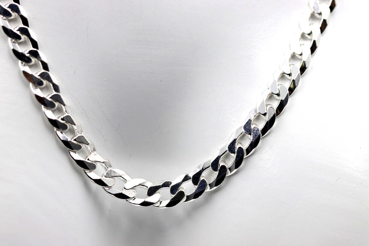 Sterling Silver 925 5.5mm Flat Kerb Curb Chain Chain Necklace 50cm 24g (last one)