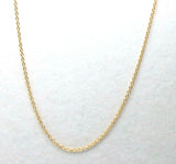 18ct 750 Yellow Gold Belcher Cable Chain Necklace 50cm 3.79grams -Free express po