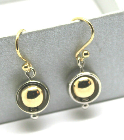 Kaedesigns New 9k 9ct Yellow & White Gold Spinner Belcher Ball Earrings