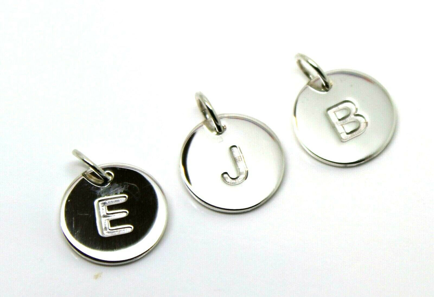 Kaedesigns, Genuine Solid Sterling Silver Initial Pendant - All Letter Available