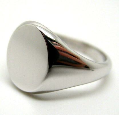 Genuine Size M Sterling Silver 925 Solid Heavy Signet Ring