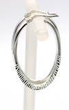 Kaedesigns, Genuine Sterling Silver 925 25mm Oval Hoop 35m x 20mm Hoop Earrings