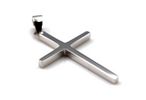 Kaedesigns New Genuine Stick Sterling Silver 925 Cross Pendant
