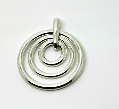 Kaedesigns New Genuine Heavy Solid Sterling Silver 925 Three Circle Pendant