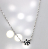 Genuine Sterling Silver 925 Snowflake Pendant + Chain Necklace *Free Post In Oz