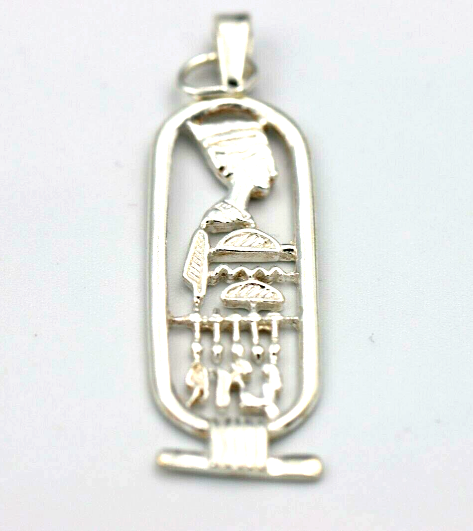 Kaedesigns New Genuine Sterling Silver Nefertiti Pendant or Charm