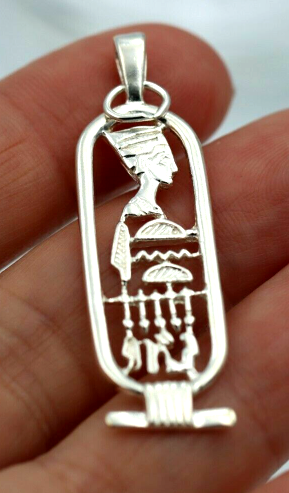 Kaedesigns New Genuine Sterling Silver Nefertiti Pendant or Charm