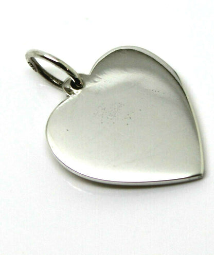 Sterling Silver Small Heart Shield Pendant Or Charm