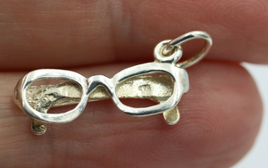Genuine Sterling Silver Sunglasses Reading Glasses Pendant / Charm * Free post