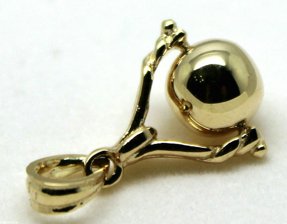 Kaedesigns, New 9ct 9K Solid Genuine Yellow, Rose or White Gold 8mm Euro Ball Spinner Pendant