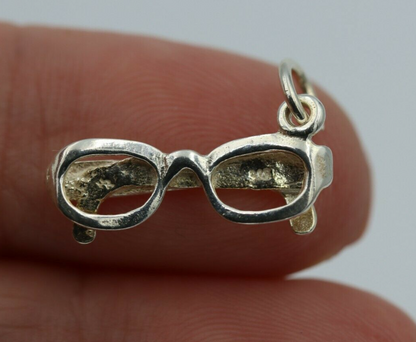 Genuine Sterling Silver Sunglasses Reading Glasses Pendant / Charm