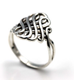 Size P Genuine Sterling Silver Solid Celtic Knot Ring - Free express post in oz