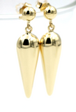 Kaedesigns Genuine 9ct 9kt Solid Yellow, Rose or White Gold Half Teardrop Stud Earrings