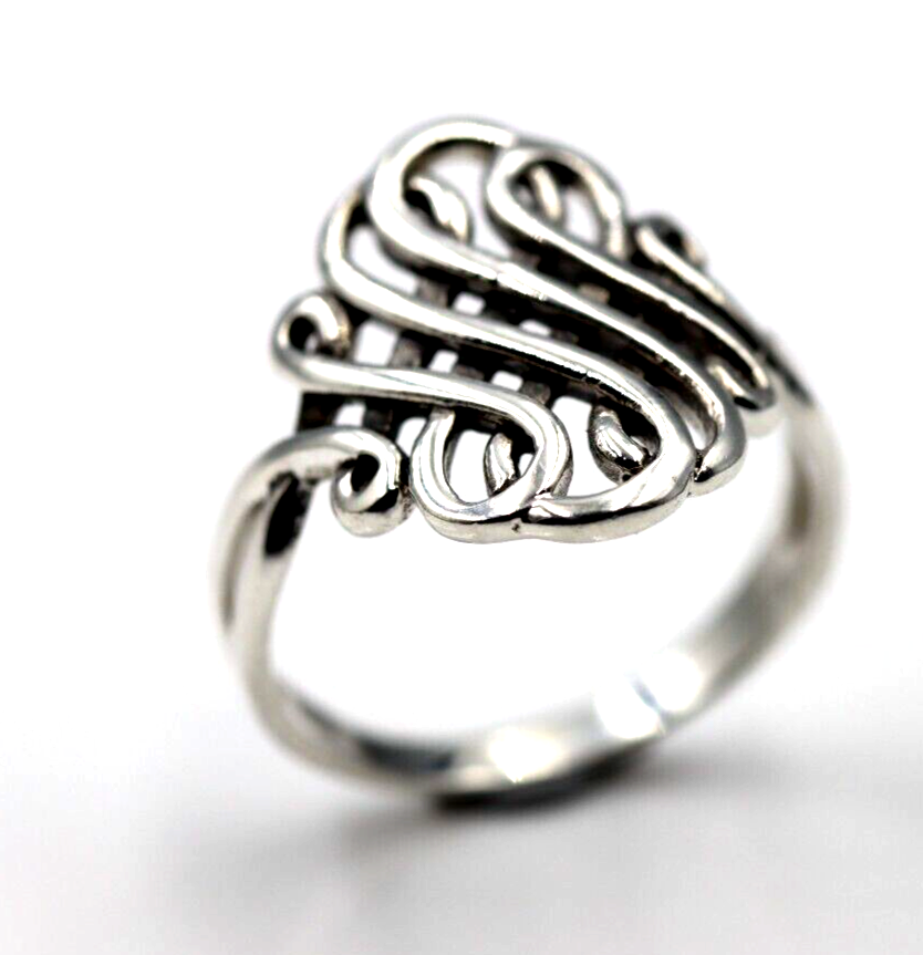 Size P Genuine Sterling Silver Solid Celtic Knot Ring