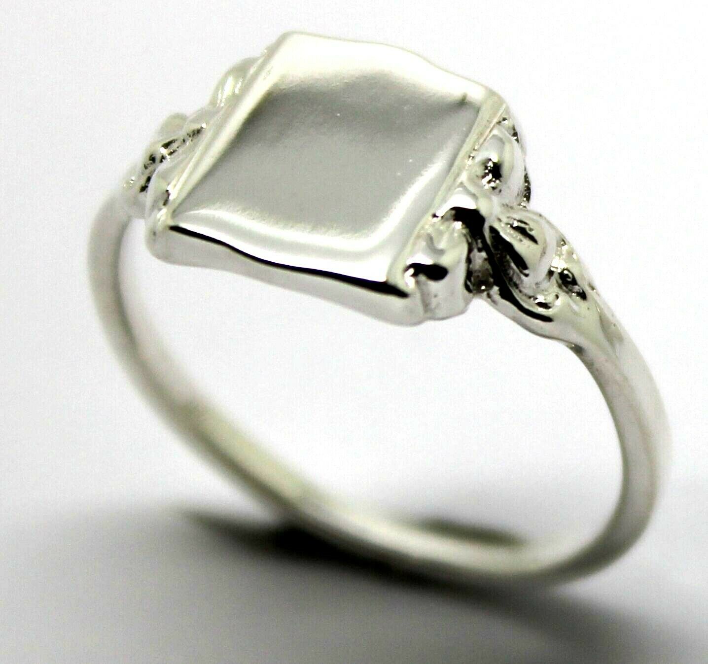 Kaedesigns, New Full Genuine Solid Sterling Silver 925 Signet Ring 266A In your ring size