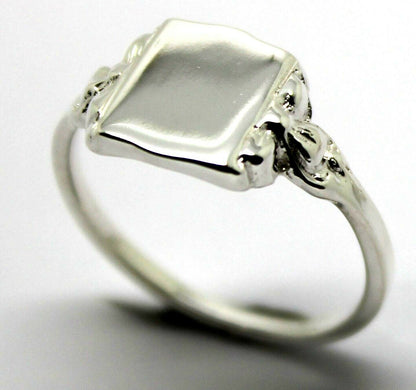 Kaedesigns, New Full Genuine Solid Sterling Silver 925 Signet Ring 266A In your ring size