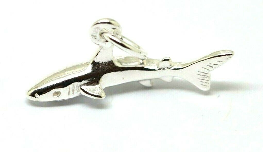 Kaedesigns New Sterling Silver 925 Solid Shark Pendant / Charm