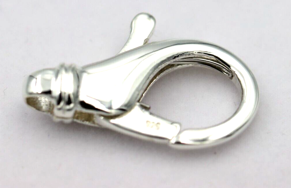 Sterling Silver Large Jumbo Size Lobster Clasp Connector Keyring