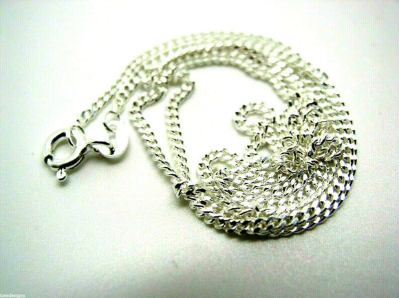 Sterling Silver Diamond Cut Curb Chain 4.04 grams 50cm *Free Post