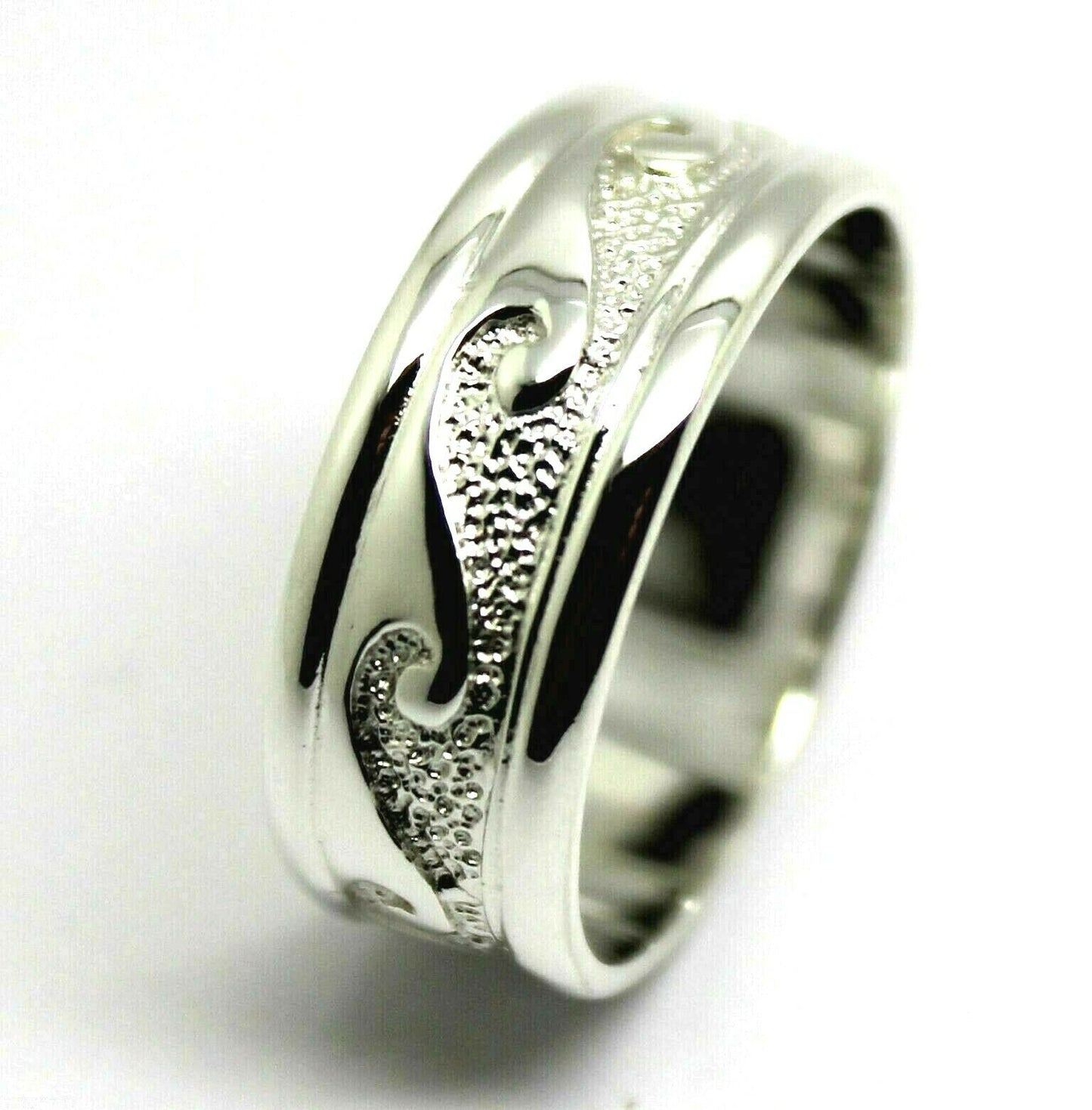 Kaedesigns New Genuine Genuine Sterling Silver 925 Surf Wave Ring Size W