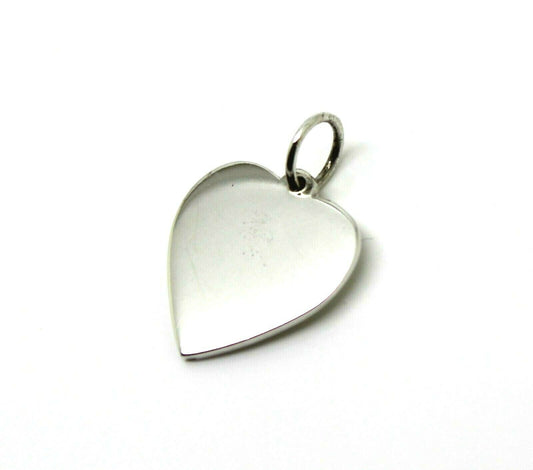 Sterling Silver 925 Small Heart Shield Pendant Or Charm