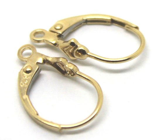 Kaedesigns New Genuine 9ct 9k Yellow, Rose or White Gold 15mm Fancy Continental Hooks