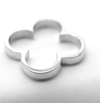 Kaedesigns, Genuine Solid Sterling Silver Small Four Leaf Clover Pendant 430