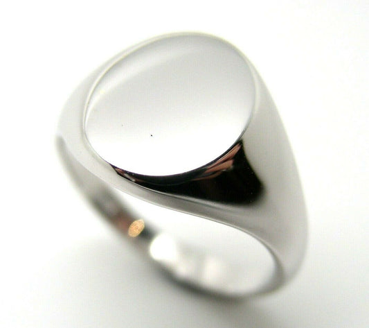 Genuine Size M Sterling Silver 925 Solid Heavy Signet Ring