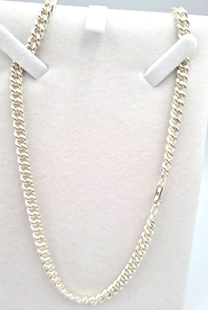 Sterling Silver Heavy Kerb Curb Chain Chain Necklace 55cm or 60cm