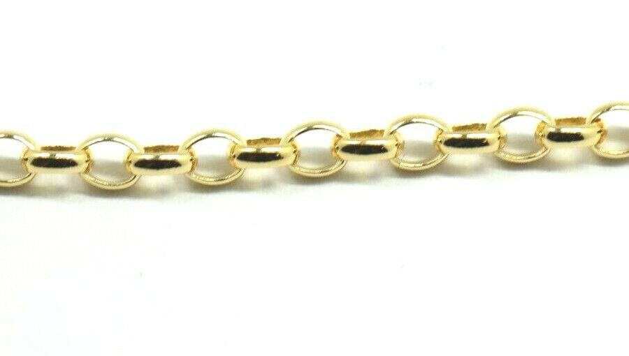 Genuine New 9ct Yellow or Rose Gold Solid 19cm Oval Belcher Bracelet