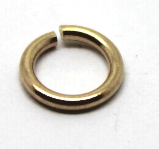 Genuine 18ct Yellow, Rose or White GOLD, many sizes OPEN JUMP RING